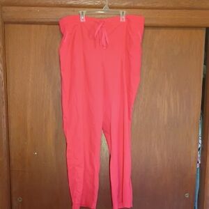 Grey's Anatomy Coral Pink Skinny Scrub Pants
